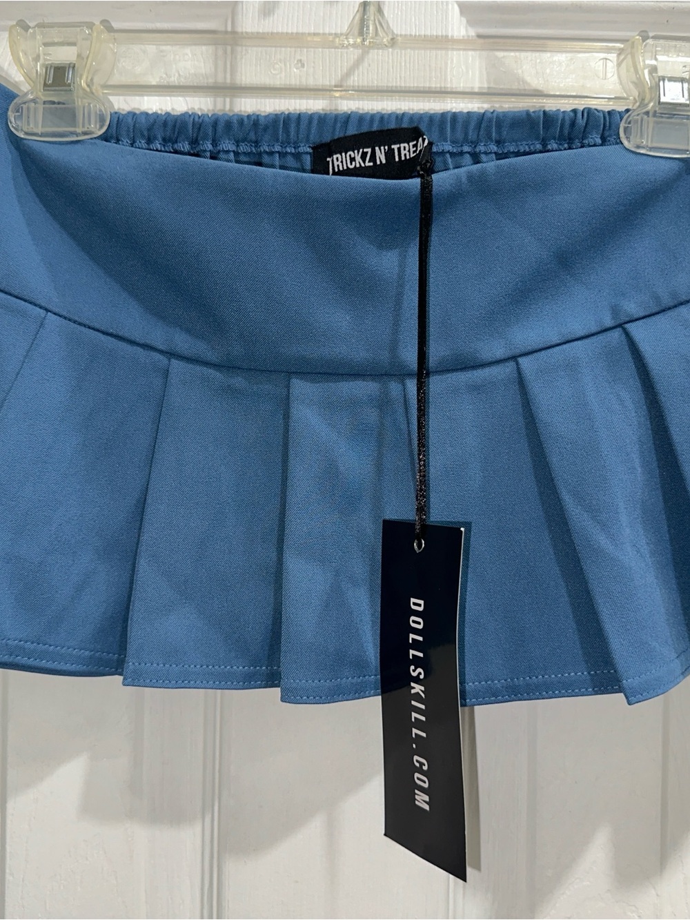 Trickz 'N' Treats - Blue Pleated Mini Skirt - Picture 10 of 15